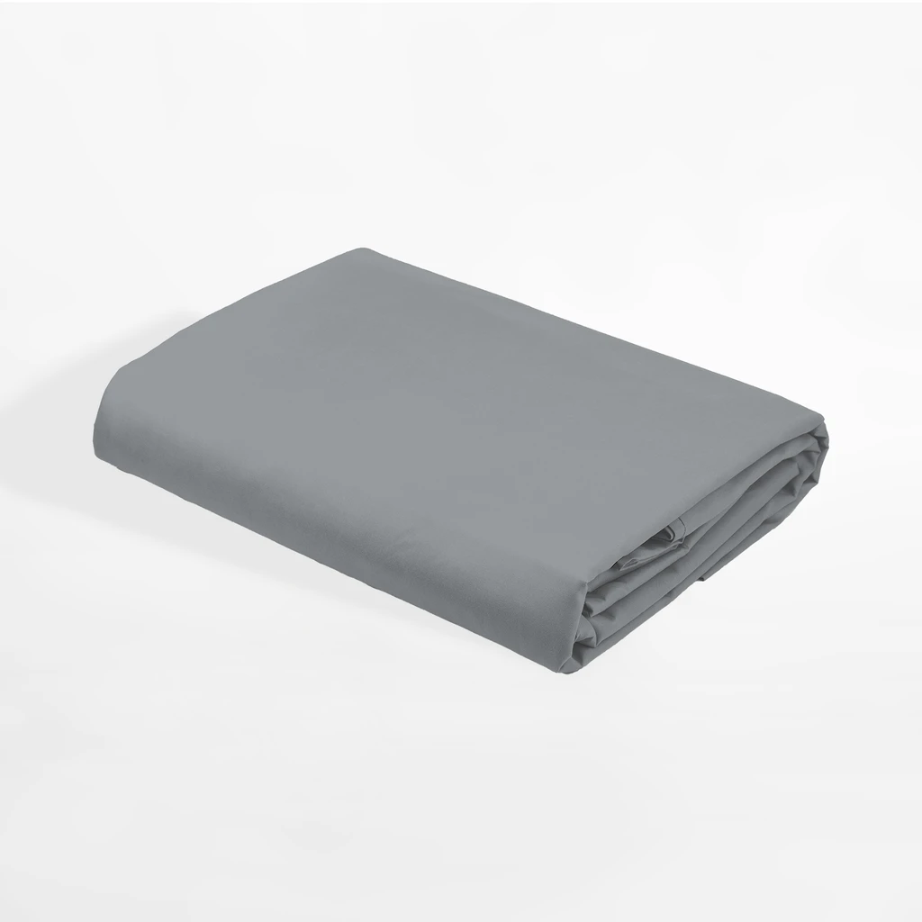 Saténové prestieradlo s gumičkou sivé PURE 140x200 cm