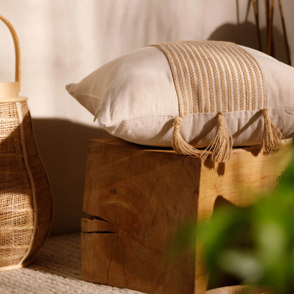 Dekoračná pruhovaná obliečka na vankúš LESA 45x45 cm