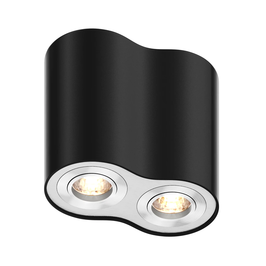 Zapustené 2-bodové svietidlo čierne RONDOO SL 2