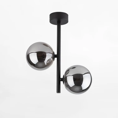 Stropné svietidlo gule čierne ESTERA II