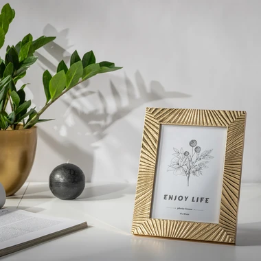 Rám na fotografiu v glamour štýle 13x18 zlatý