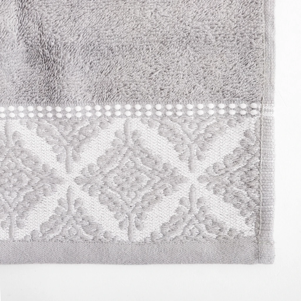 Bavlnený uterák sivo-biely AGADIR 70x140 cm