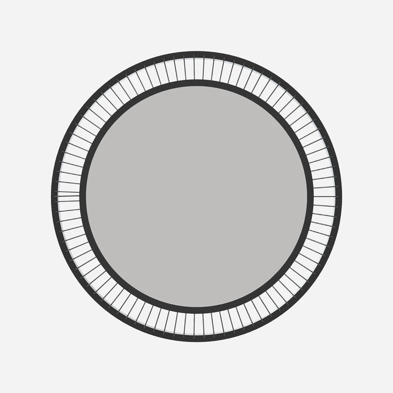 Lampa BALU posiada wbudowane podświetlenie LED, a jej średnica wynosi 60,5 cm.