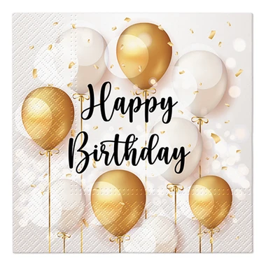 Narodeninové obrúsky GOLD CELEBRATION 20 ks.