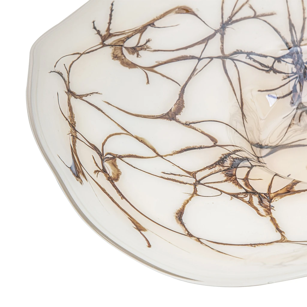 Servírovací tanier RETRO biely 45 cm