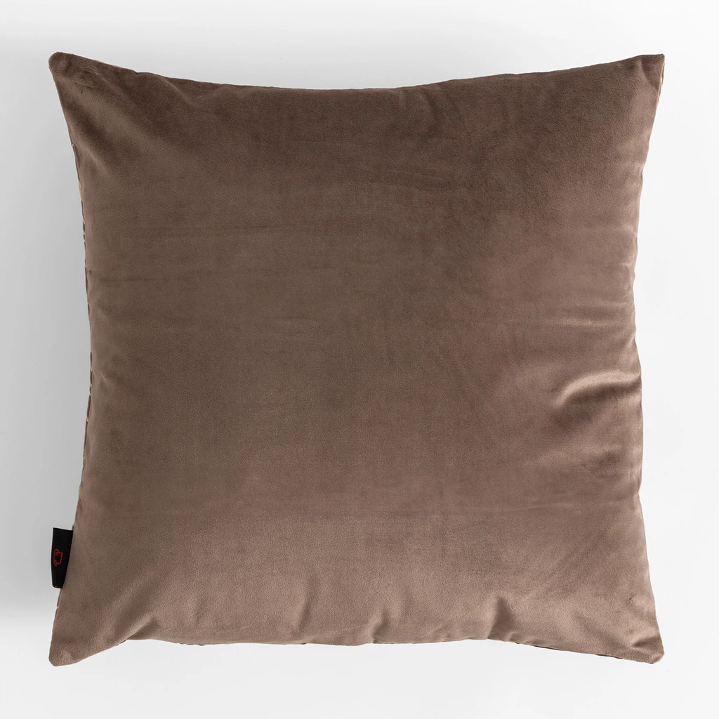 Brązowa dekoracyjna poszewka w stylu art deco