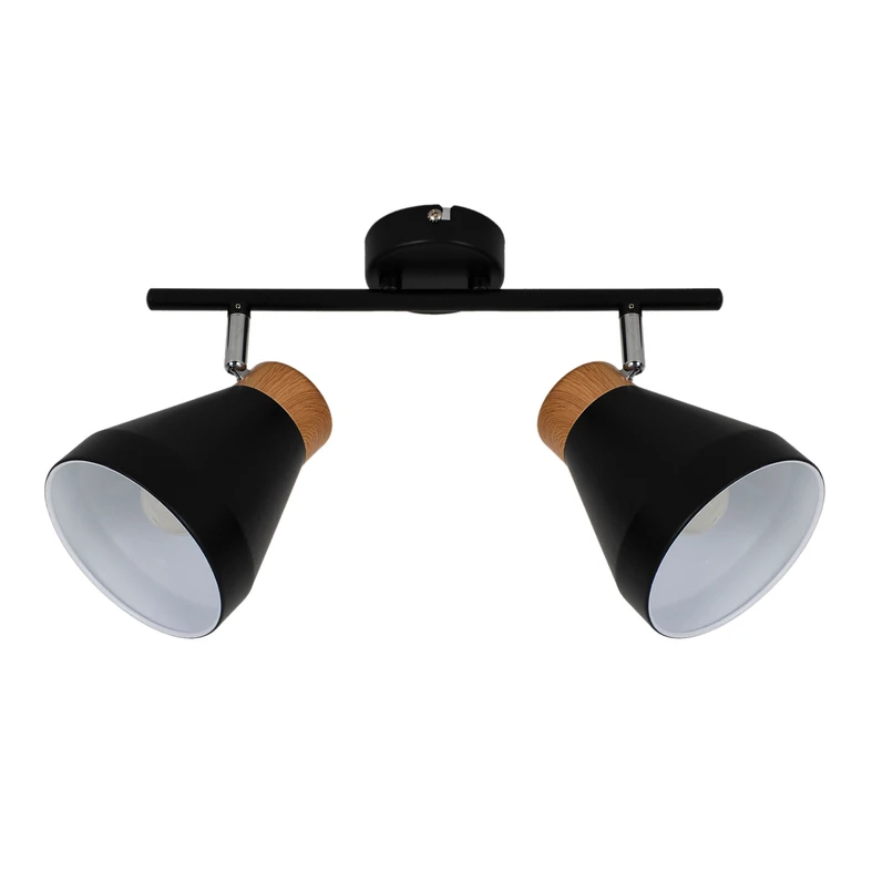 Stropné 2-bodové svietidlo, matná čierna HANDA