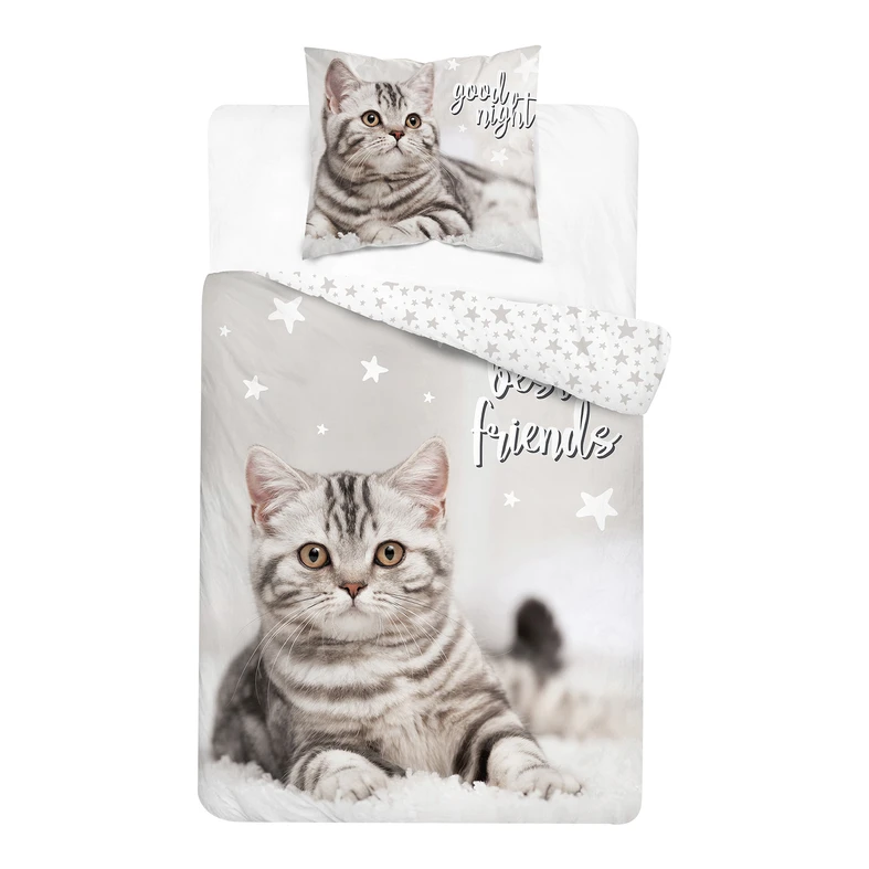 Posteľná bielizeň svietiaca v tme FLUO MAČKA 160 x 200 cm