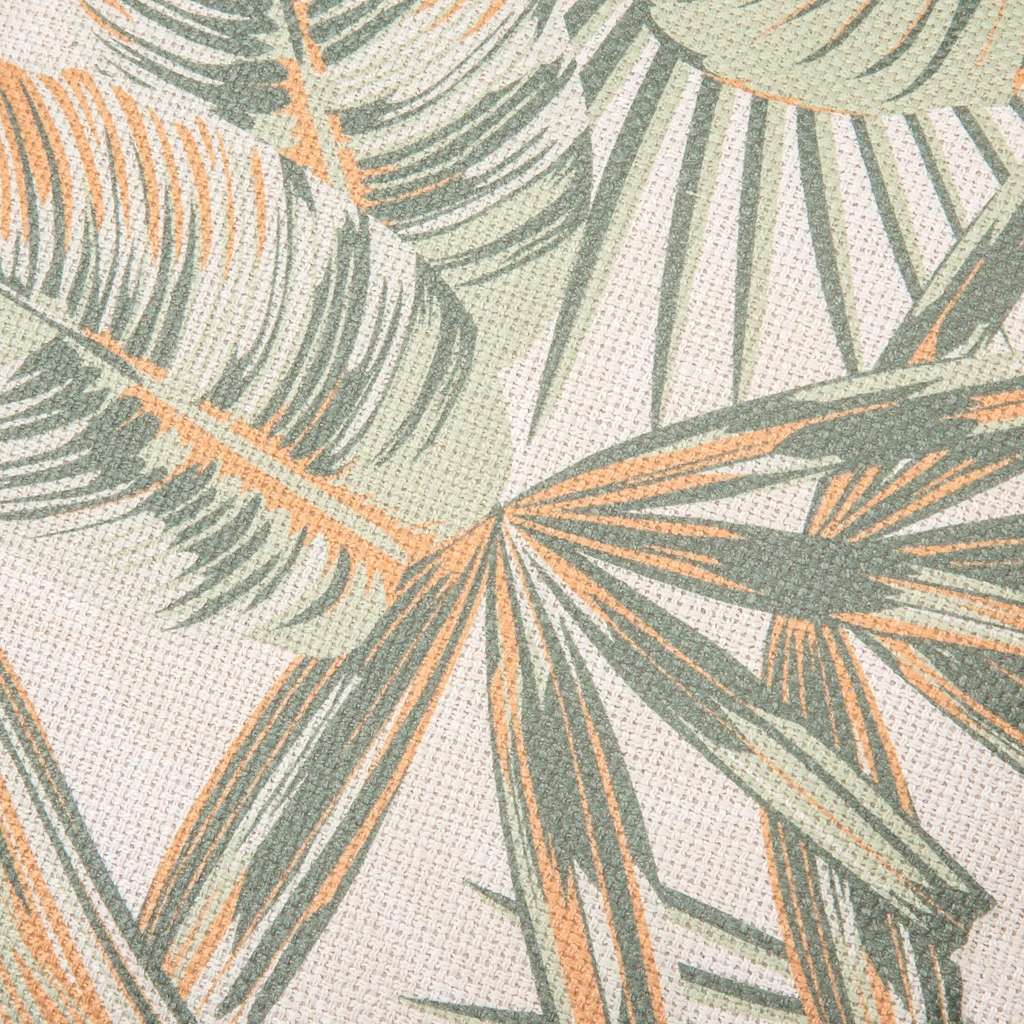 Dekoratívna obliečka na vankúš s listami zelená ALESSIA 45x45 cm