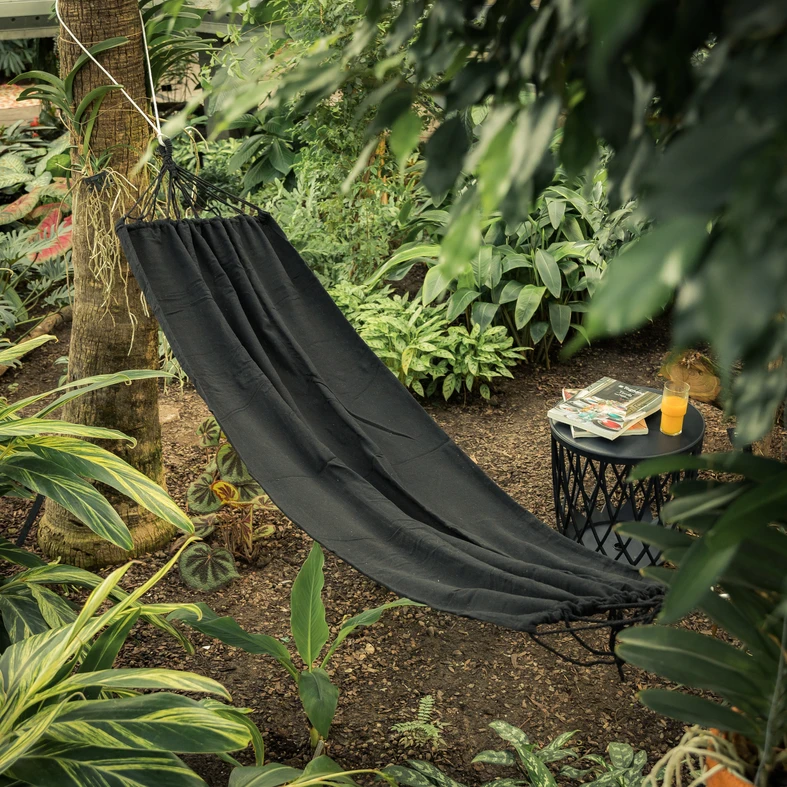 Hojdacia sieť do záhrady čierna COLADA 240x80 cm