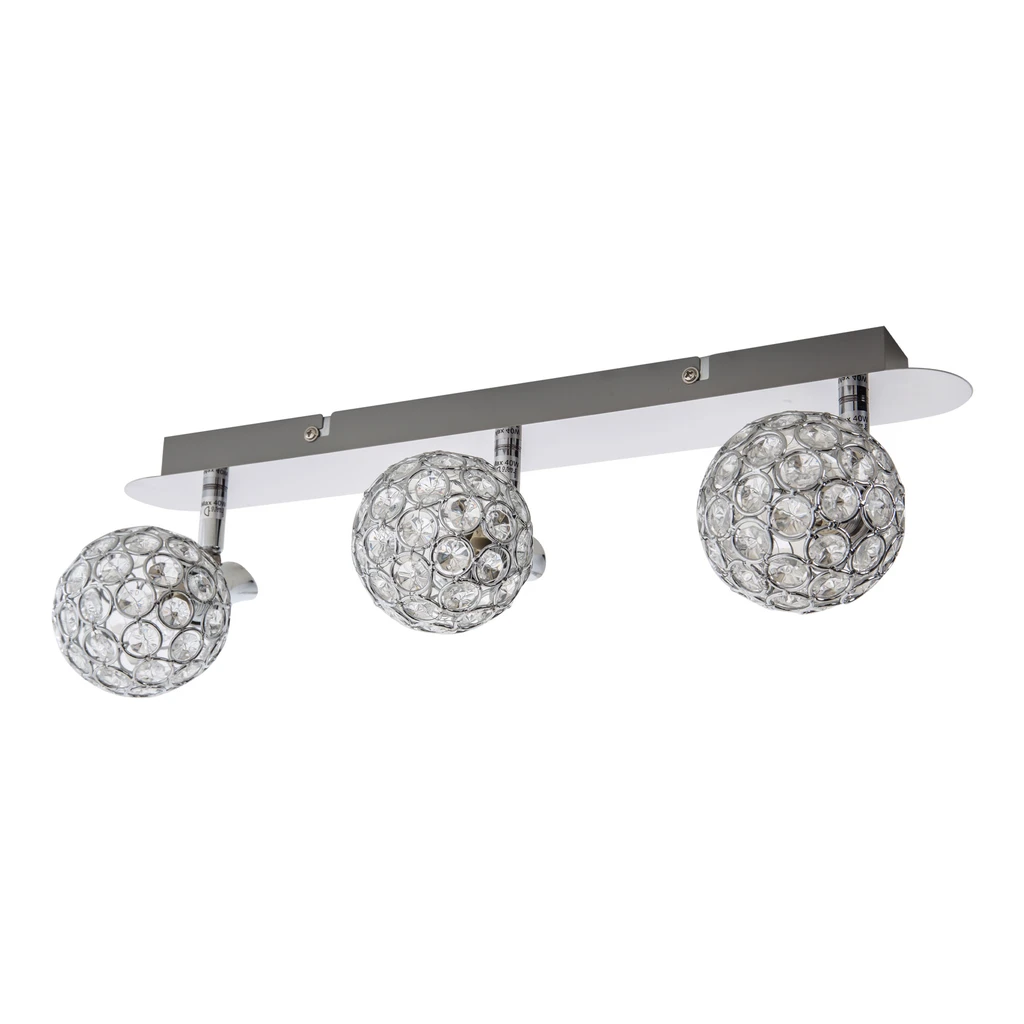 Lišta LED 3-bodová chrómová ELIA