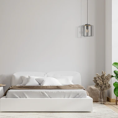 Závesné svietidlo čierny kov/svetlé drevo KORTEZ I