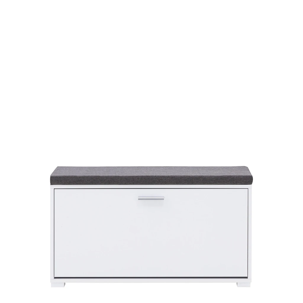 Skrinka na obuv so sedadlom 1K BIELA