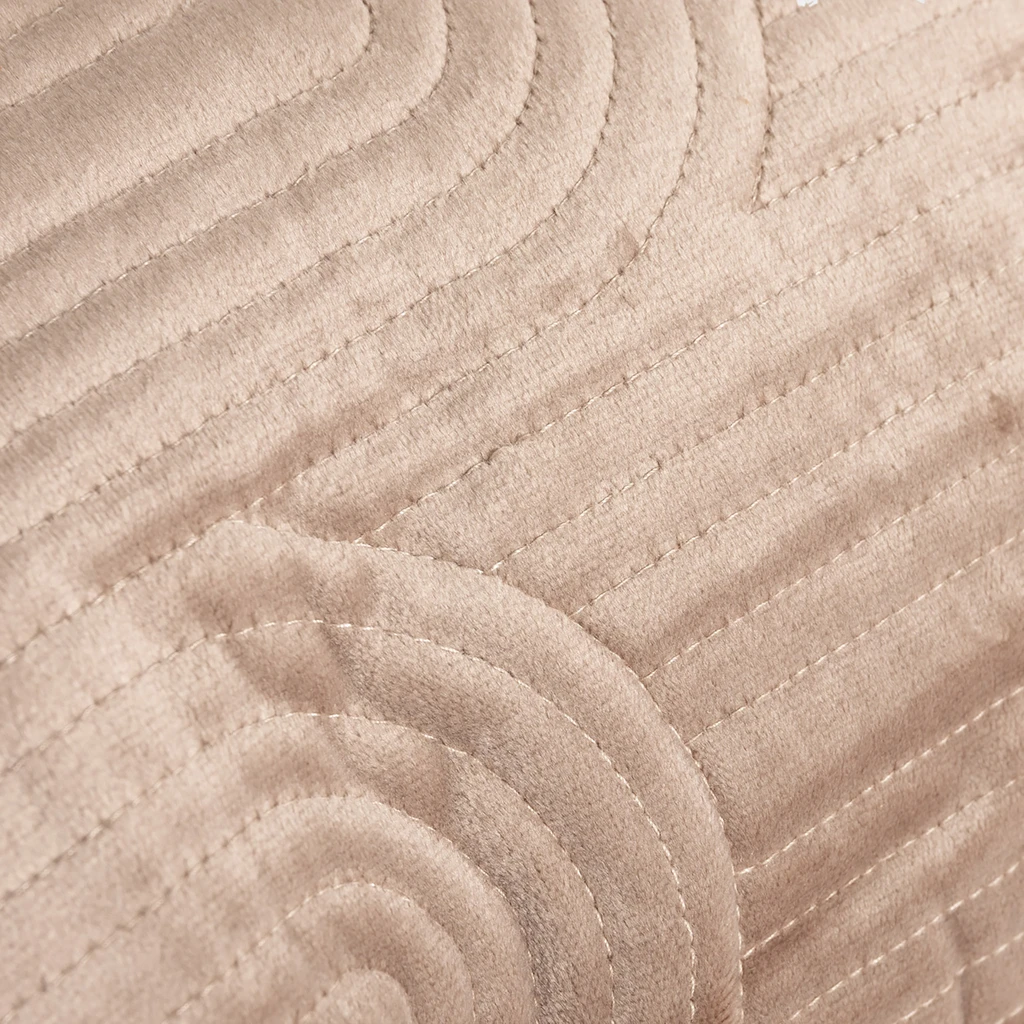 Geometrická velúrová obliečka na vankúš sivá JONES 45x45 cm