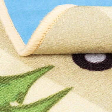 Koberec STELLA, okrúhly, ulice, béžový, 120 cm