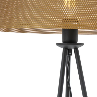 Stojaca lampa GALAXY do obývacej izby, zlatá