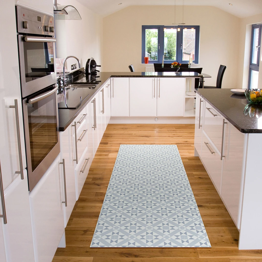 Behúň do kuchyne vo hviezdy šedé 67x200 cm