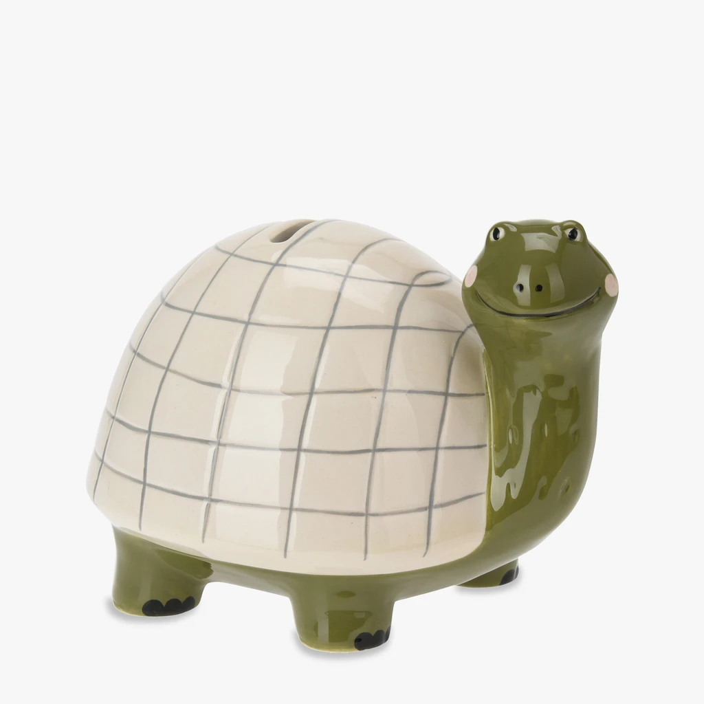 Kolorowa skarbonka w kształcie żółwia