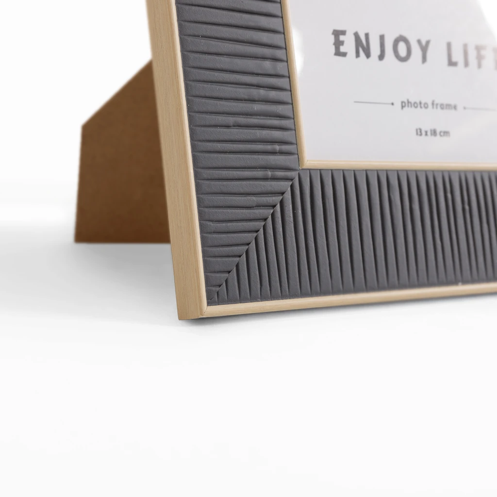 Rám na fotografiu v boho štýle 13x18 cm čierny