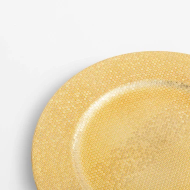 Dekoratívny tanier - podtanier zlatý 33 cm