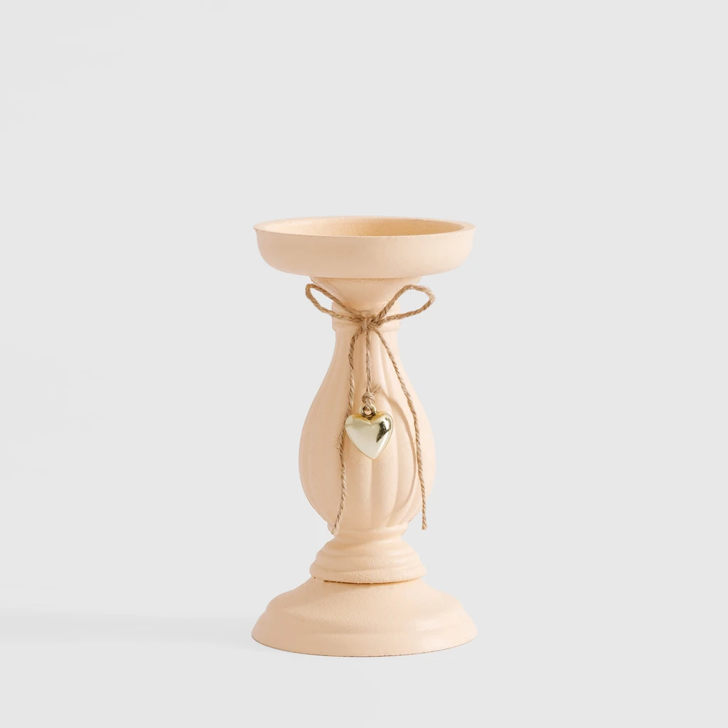 Vintage svietnik na jednu sviečku 20 cm