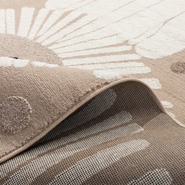 Krémový koberec so lvom STEP 80x150 cm