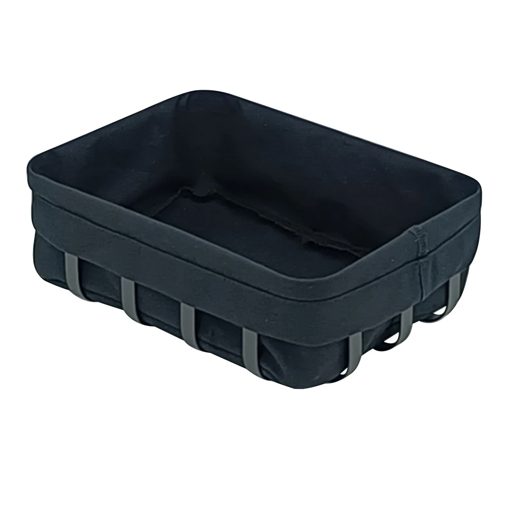 Košík na pečivo obdĺžnikový čierny 22 x 16 cm