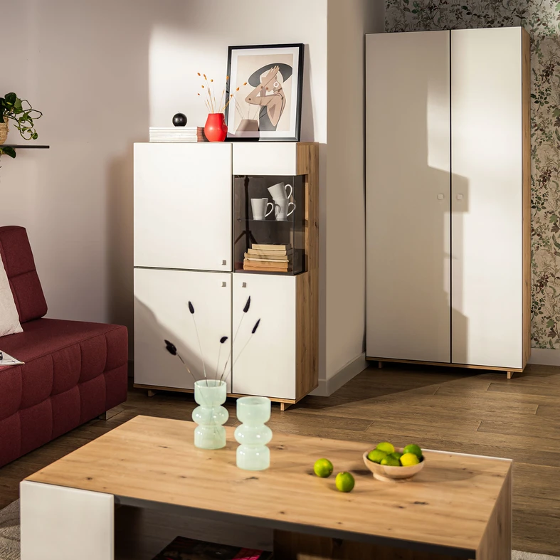 Geometrická váza zelená 18 cm