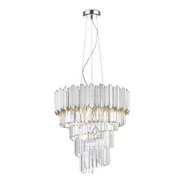 Glamour chrómové závesné svietidlo GLADIUS