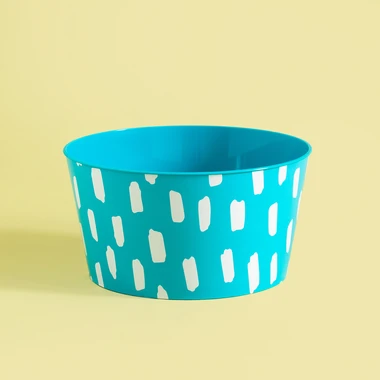 Súprava 4 plastových modrých misiek 750 ml