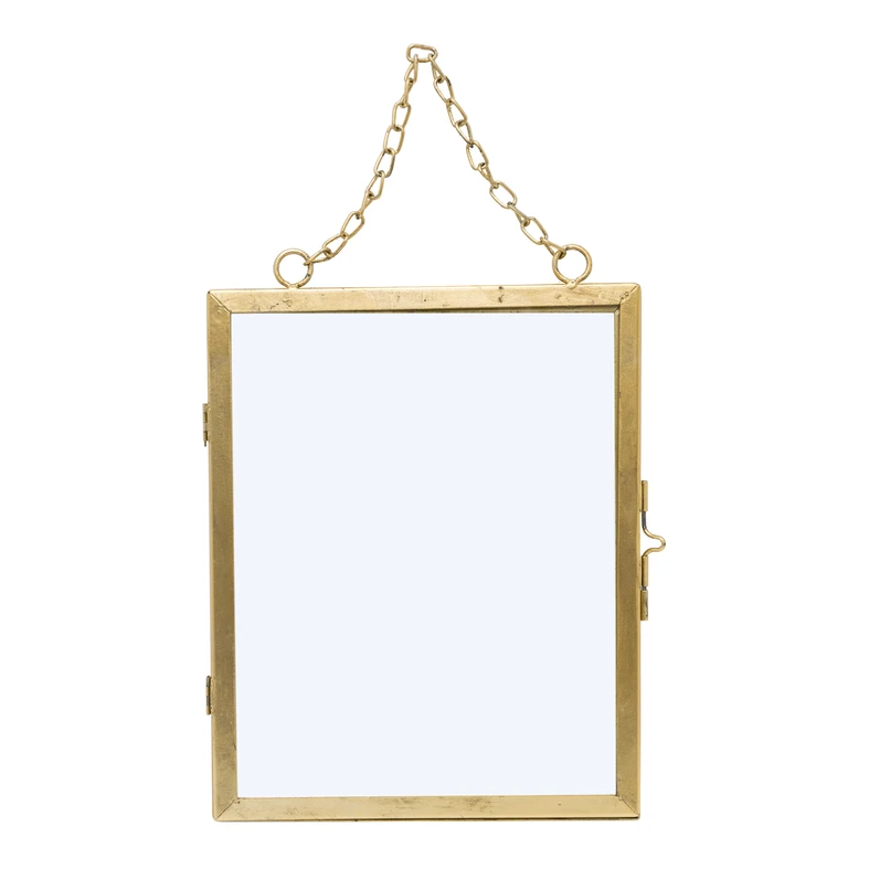 Skladací zlatý fotorámik 16 x 21 cm