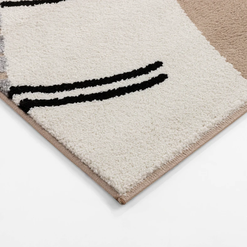 Krémový koberec so zebrou STEP 80x150 cm