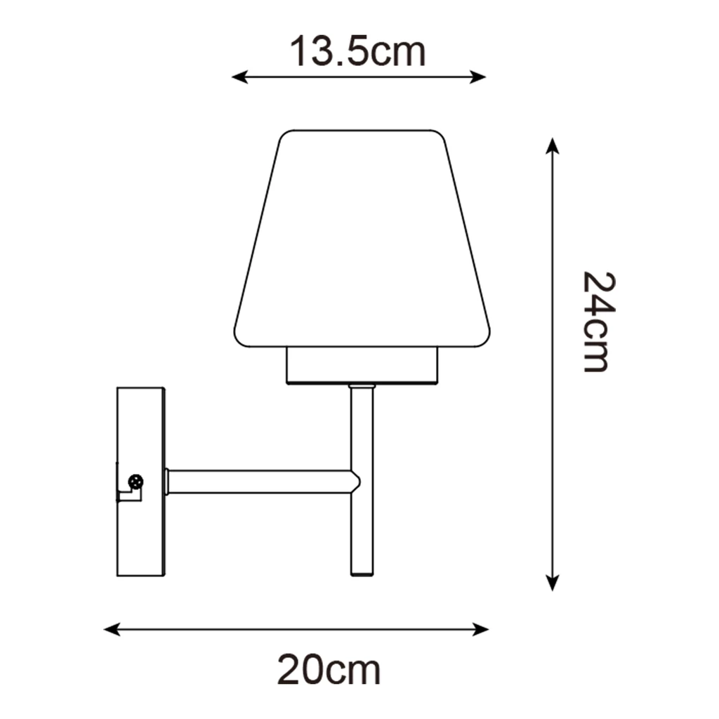 Kinkiet REBEL z chromowanym wykończeniem i oprawą dla żarówki typu E14 o mocy maksymalnej 10W.