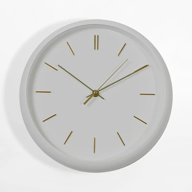Nástenné hodiny biele 30,5 cm