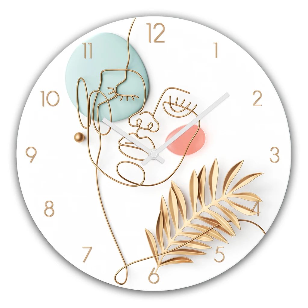 Sklenené nástenné hodiny FEMININE LINE 30 cm