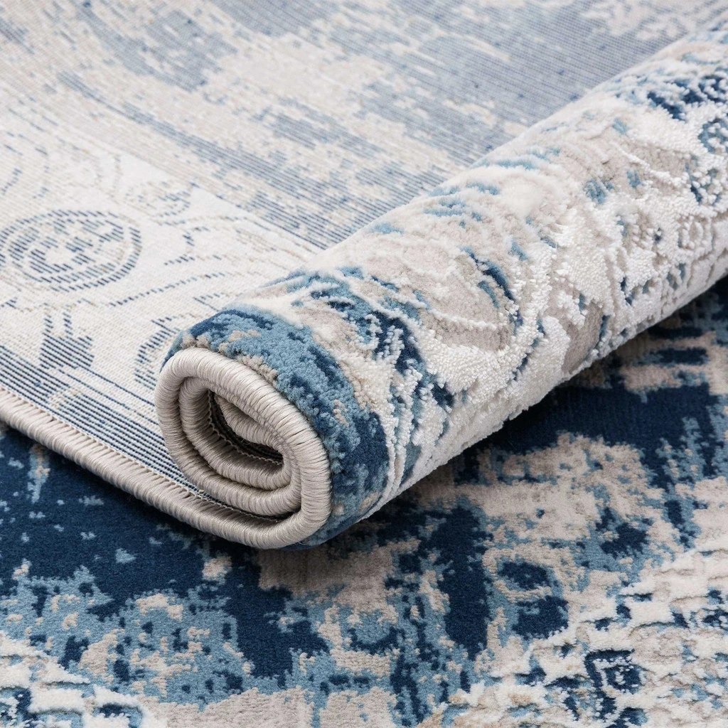 Koberec vintage modrý MONAKO 80x150 cm