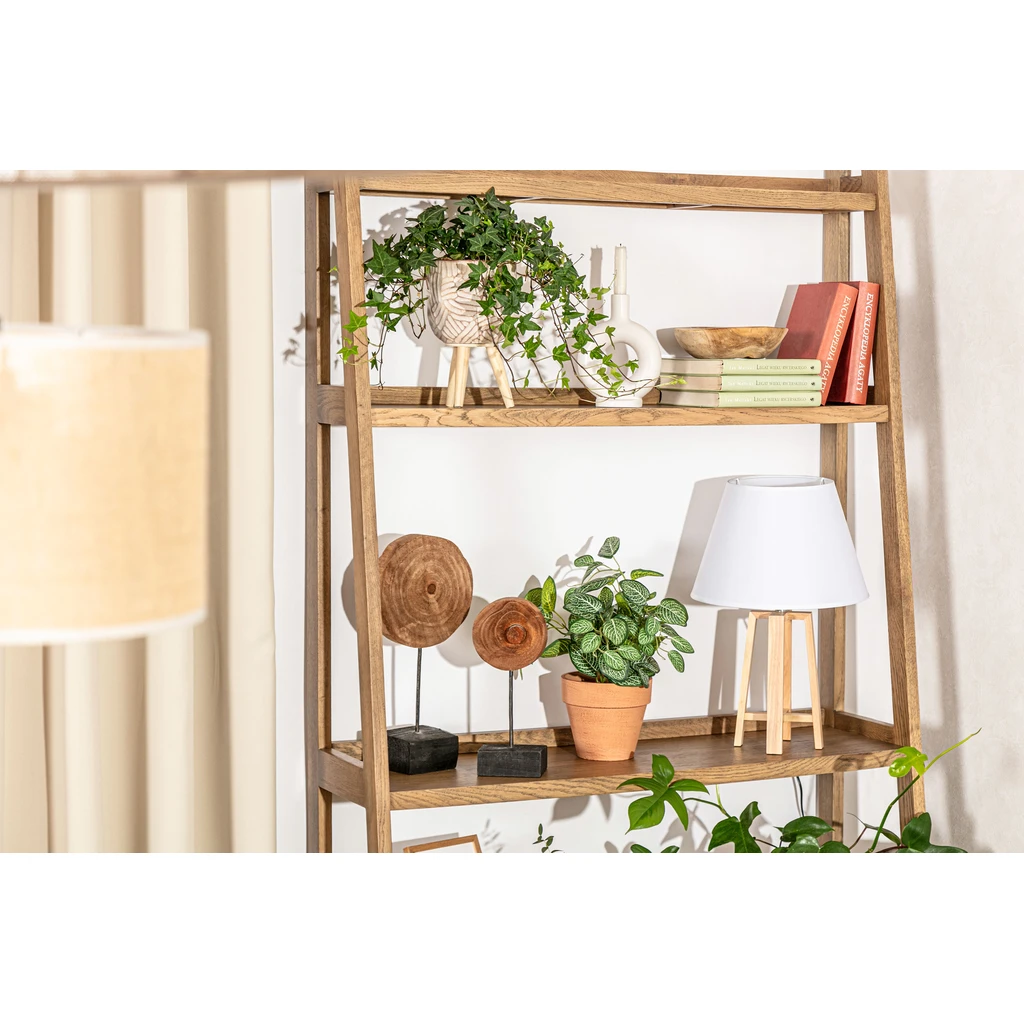 Trojnožková stolná lampa biele tienidlo 31 cm