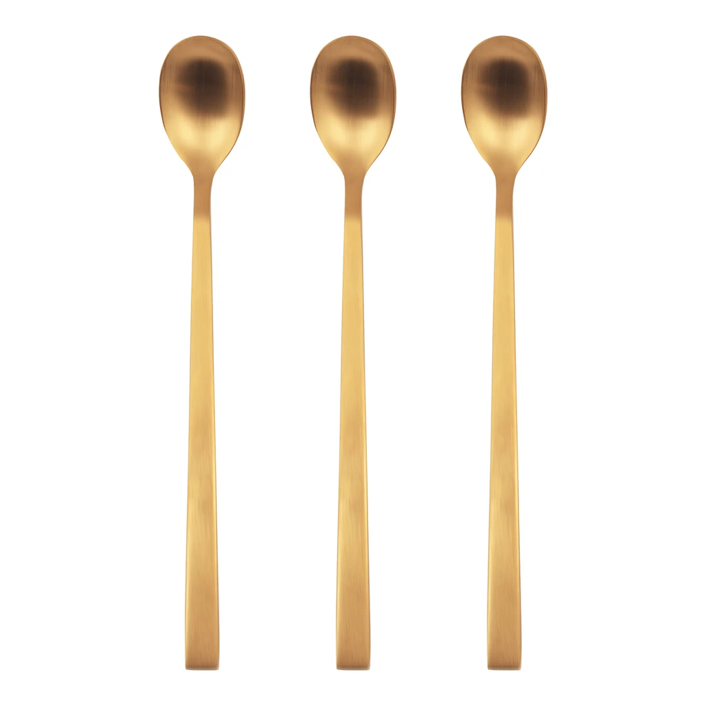 Kokteilová lyžička VITA Mat GOLD 3 ks.