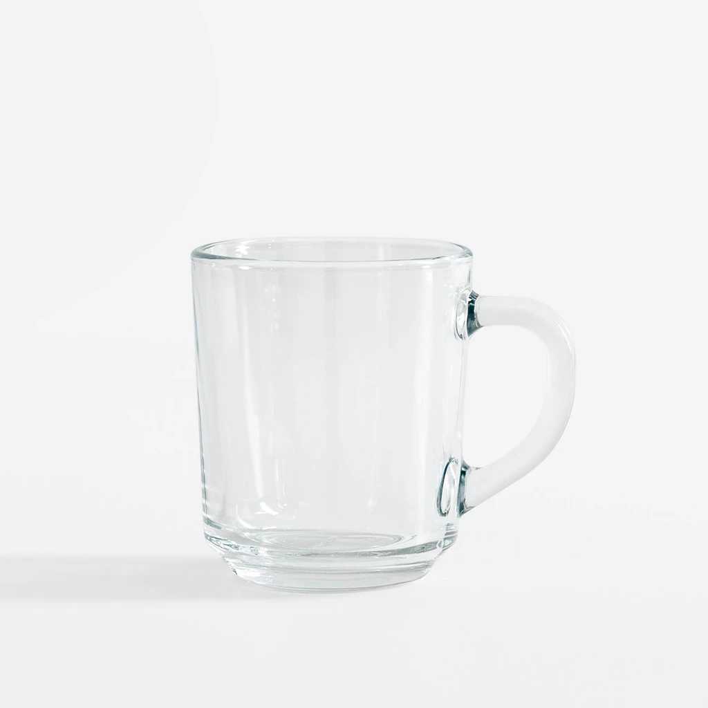 Priehľadný hrnček s uchom ŠTANDARD 250 ml