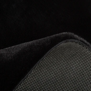 Okrúhly koberec RABBIT, čierny, 120 cm