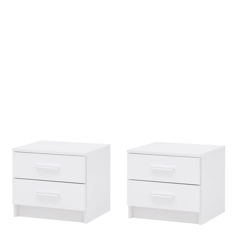 MARSYLIA biele nočné stolíky 2 ks