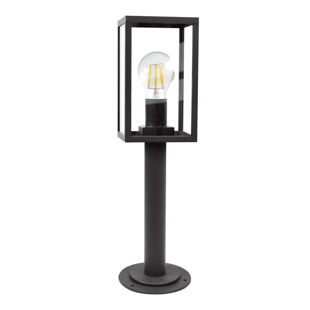 Vonkajšia stojacia lampa nízka grafitová MALMO 48 cm