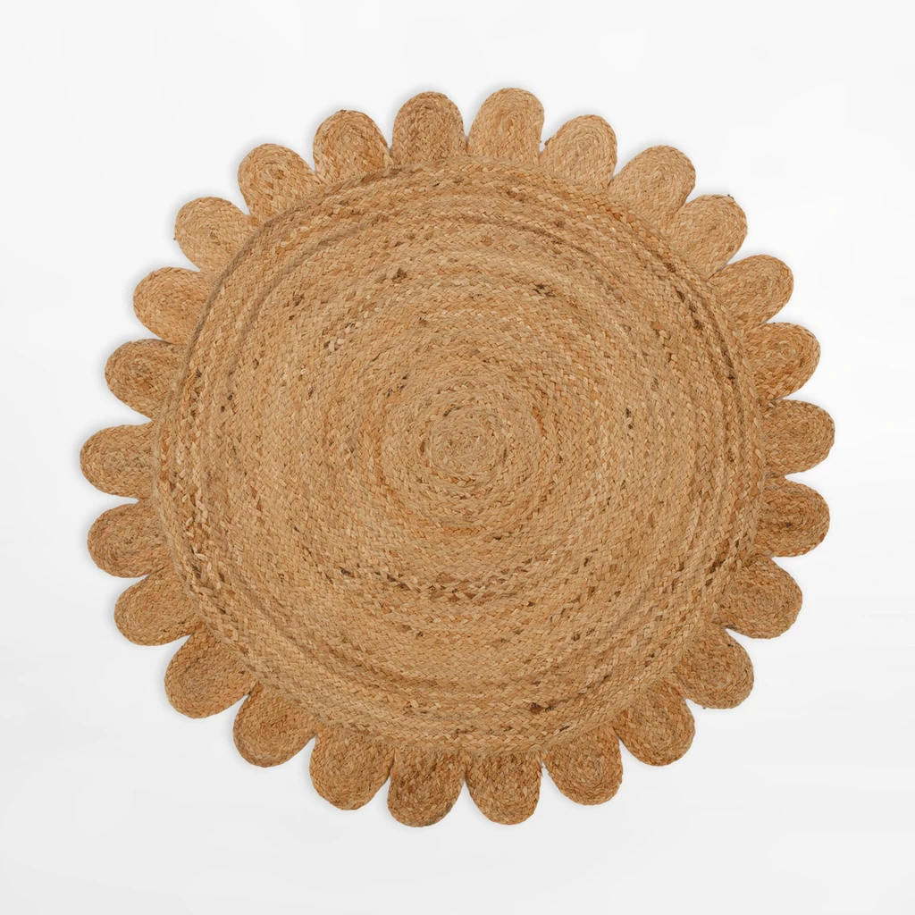 Okrúhly jutový koberec BRUGA 100 cm