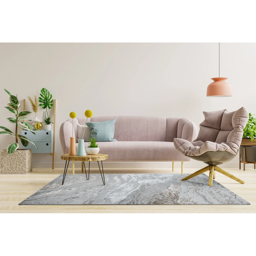 Moderný mramorový koberec MIGUEL 80x150 cm