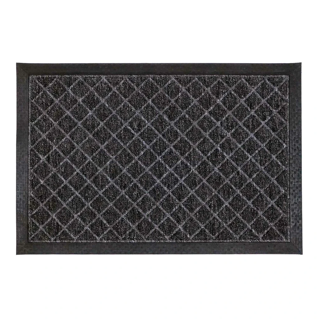 Gumená rohožka s kosoštvorcovým vzorom 40x60 cm