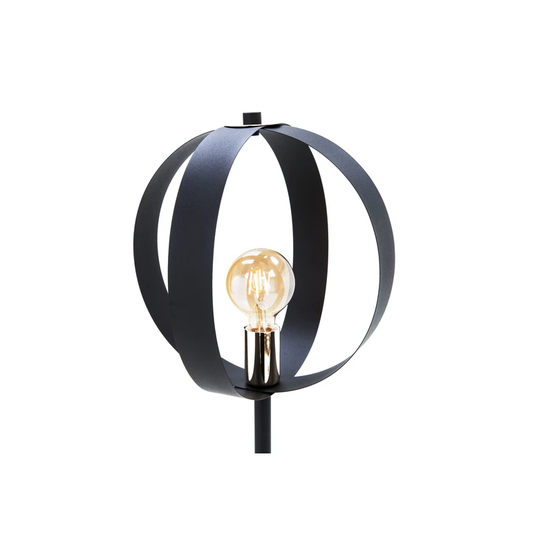 Moderná čierna stojacia lampa do obývačky LIVIA