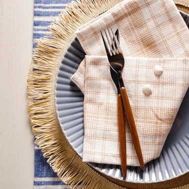 Súprava 3 kuchynských utierok béžová 40x60 cm