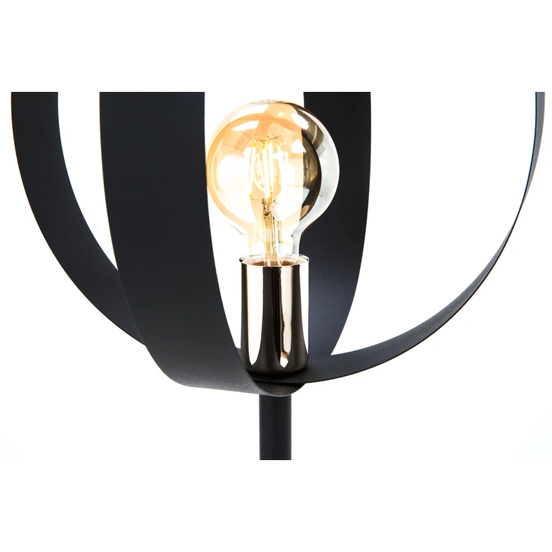 Moderná čierna stojacia lampa do obývačky LIVIA