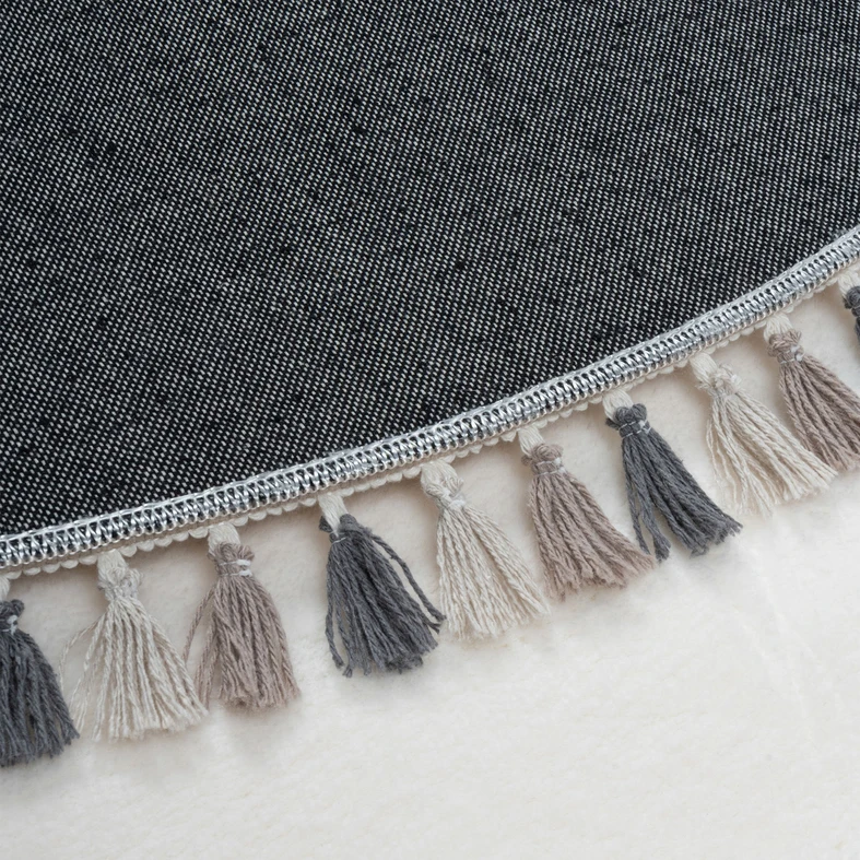 Okrúhly koberec so strapcami MUUM 120 cm