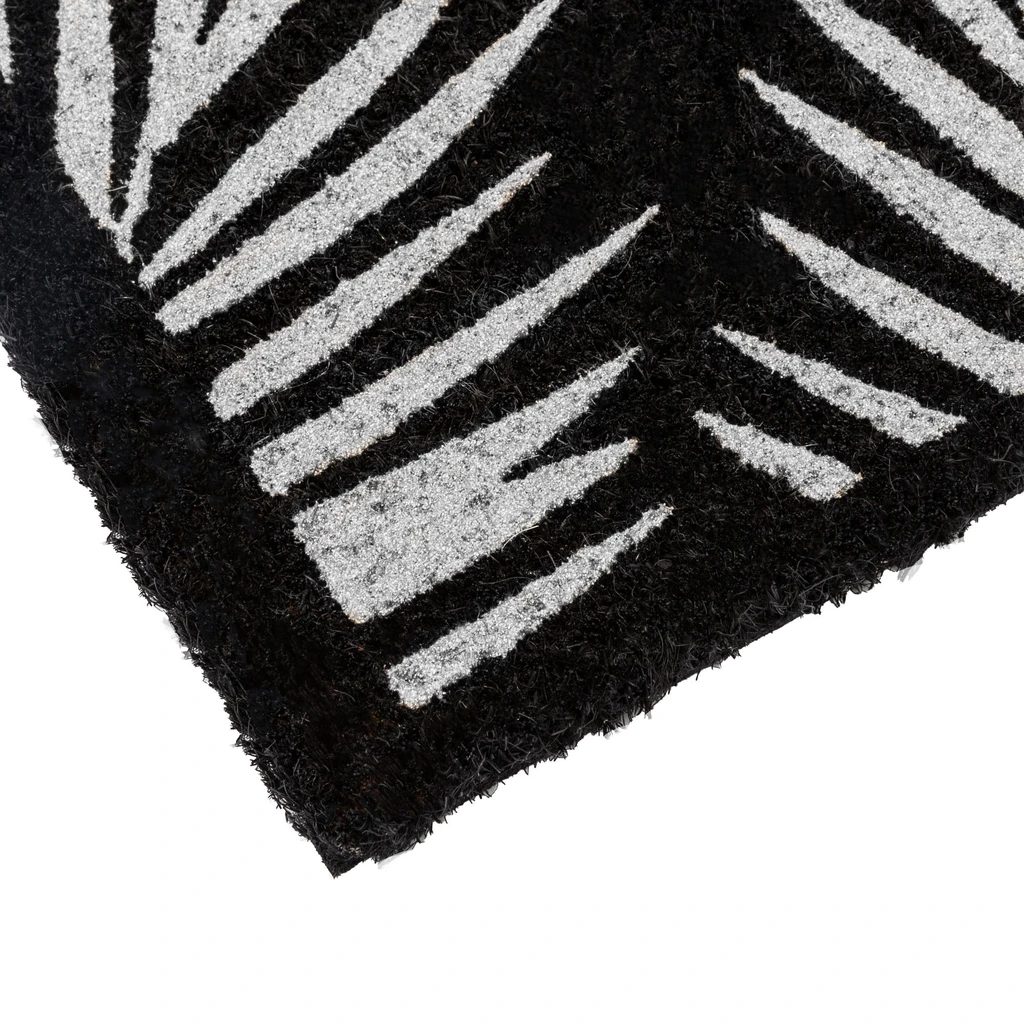 Kokosová rohožka s motívom palmových listov 40x60 cm